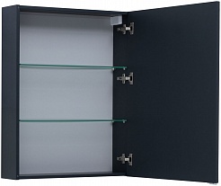 Aquanet Мебель для ванной Алвита New 70 2 дверцы подвесная антрацит матовая – фотография-11